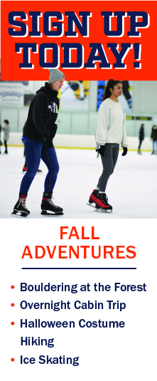 Sign up today for Fall 2023 Outdoor Adventures!