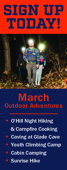 Sign Up Today For March Outdoor Adventures!