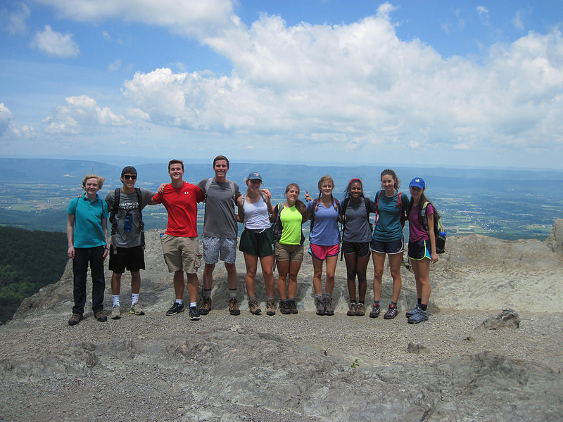 first year UVA student outdoor orientation