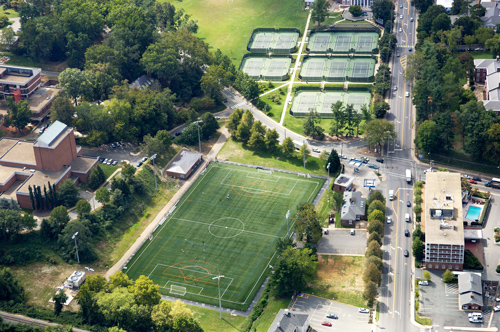 snyder tennis center and carr's hill field at uva