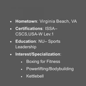 Joe McDuffie personal trainer near uva