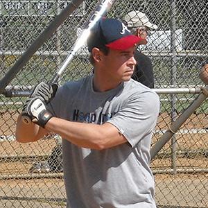 David Heflin at bat